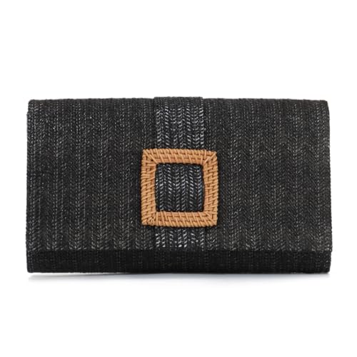 Straw Clutch Purse for Women Rattan Summer Evening Handbag Woven ...