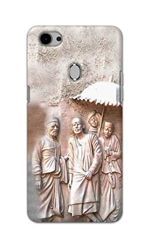 Image of Printed Hard Back Cover Case for Oppo F7 Back Cover (Sai Baba) -1803