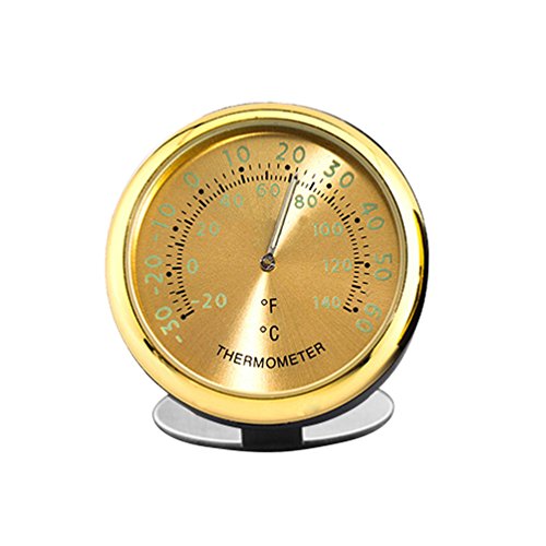 idain Car Dashboard Thermometer - Mini Vehicle Thermometer Decoration Air Vent Cilp