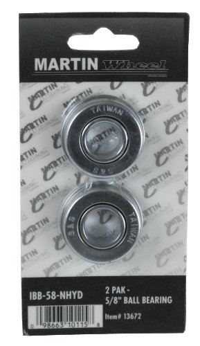 Martin Wheel IBB-58-NHYD 2-Pack Industrial Ball Bearings for Lawn Mower, 5/8-Inch