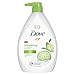 Dove go fresh Body Wash Pump, Cucumber and Green Tea, 34 oz