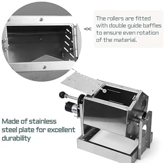 HNBYLMM Torréfacteur de Grains de café 5L Commercial en Acier Inoxydable torréfacteur de café torréfacteur de Type Tambour à gaz Machine de torréfaction pour Les Maisons, Les cafés