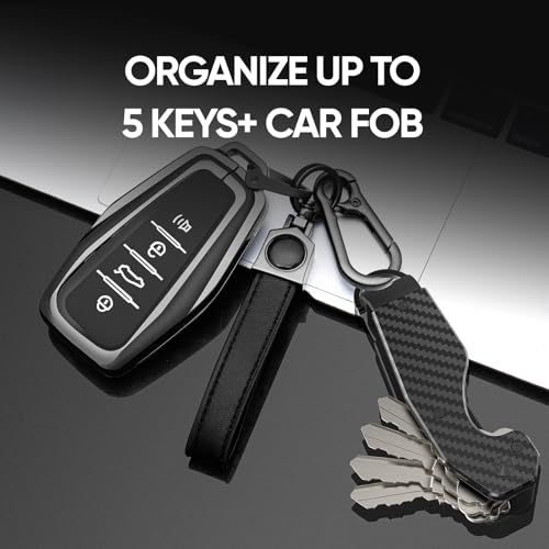 Image of QEG Key Organizer,Keyholder Keychain, Compact Metal Key Case, Minimalist Key Fob,Keychain For Men,Holds 2-6keys