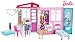 Barbie FXG55 Loft con Bambola, Casa a 1 Piano, Portatile con Piscina e Accessori, Giocattolo per Bambine da 3 + Anni, Imballaggio Standard