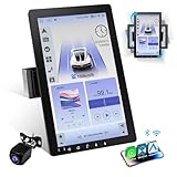 Haudio Radio de Coche Giratoria 360°, Estéreo Bluetooth 1 DIN Carplay Inalámbrico y Android Auto, Pantalla IPS de 10.1 Pulgadas Car Play con Mirror Link,Control por Voz,RDS/FM/Am, Cámara Trasera 720P Haudio Radio de Coche Giratoria 360°, Estéreo Bluetooth 1 DIN Carplay Inalámbrico y Android Auto, Pantalla IPS de 10.1 Pulgadas Car Play con Mirror Link,Control por Voz,RDS/FM/Am, Cámara Trasera 720P