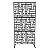 Knwigoe 75''X35''Outdoor Privacy Screen Metal Freestanding Privacy Panels Decorative Privacy Dividers Partition Screens for Garden Patio Seaside