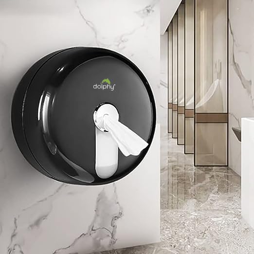 Dolphy Wall Mounted CenterPull Toilet Roll Dispenser Holder-Black (B0CFVDPLXD) Amazon Price History, Amazon Price Tracker