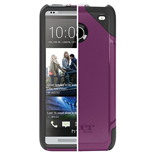 OTTERBOX Commuter Series Hybrid Case for HTC One (M7 ONLY - Not for M8 or M9) - 1 Pack - Retail Packaging - Lilac