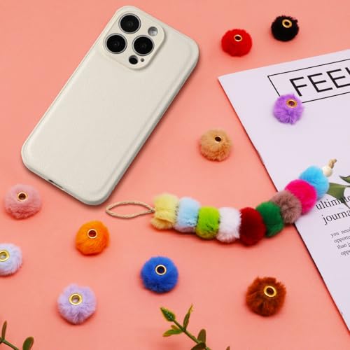 Pompons multicolores en fausse fourrure pour personnaliser vos accessoires