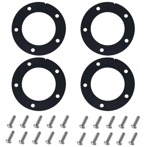 4 Pack Fuel Tank Sending Unit Gasket Kit (NBR), Fuel Tank Sender Gasket & Gas Gasket Material for Boat Gas Tank, Car Truck, Replacement Fuel Pump Gasket