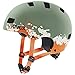 uvex Unisex Jugend, kid 3 cc Fahrradhelm, moss green - sand mat, 55-58 cm