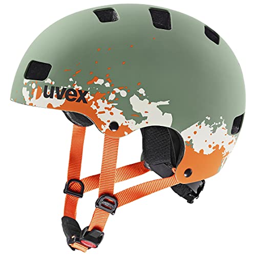 uvex Unisex Jugend, kid 2 Fahrradhelm, dino, 46-52 cm 8 uvex Unisex Jugend, kid 3 cc Fahrradhelm, moss green - sand mat, 55-58 cm