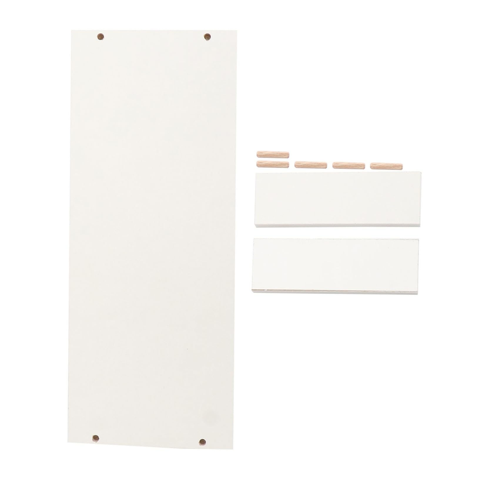 Rehausseur d'écran en bois blanc NUOBESTY et étagère de bureau