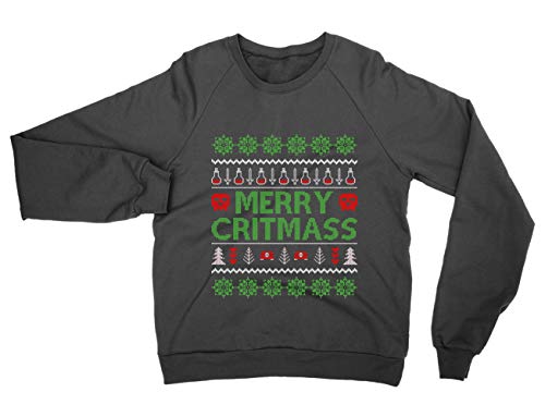 Sweatshirt Merry Critmass le cadeau de Noël pour rôliste