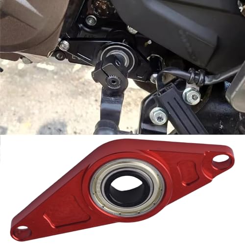 【HRuizq】オートバイアクセサリー アルミニウム シフトギア スタビライザー シフトサポートプレートスズキ Vストローム250SX V-Strom250SX('23)<8BK-EL11L>対応ジクサー 250/ジクサー SF250 全年式 (赤)