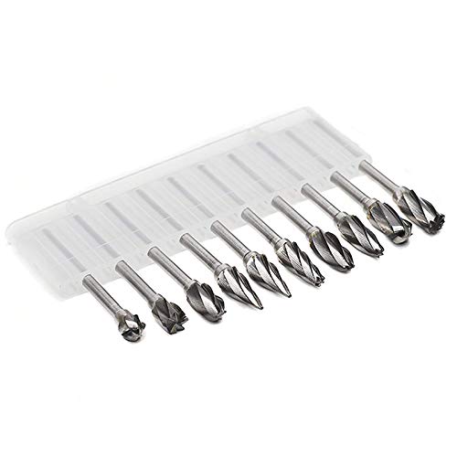 Set de 10 fresas rotativas de carburo de tungsteno SaditY miniatura 2