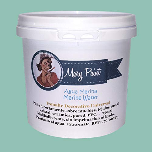 Mary Paint | Pintura Multisuperficie Agua Marina - mate- 750ml