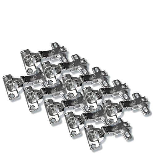10x Dobradiça Curva Alta 26mm Porta de Armário Cozinha Guarda Roupa Móveis de Madeira Caneco de 25mm