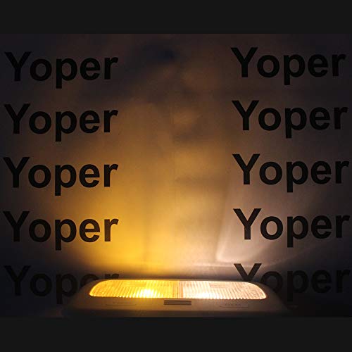 Yoper Ba9S 53 57 1895 64111 Led Light Bulb For Car 12V Yellow #TOP5