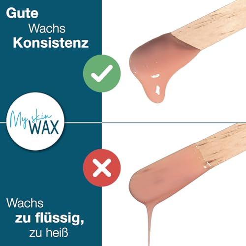 My Skin WAX - Waxing perlen 800g, Hypoallergen, Ohne Streifen, Wachsperlen Haarentfernung für Gesicht, Augenbrauen, Intim Waxing, Brazilian wax, Wachsperlen für Männer, Frauen. weiß