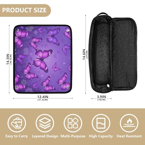 Bolsa de viaje para herramientas de cabello con tapete resistente al calor miniatura 4