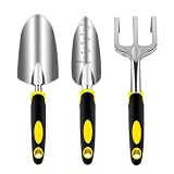 Garden Tool Set, 3 Piece Gardening Tools Includes...