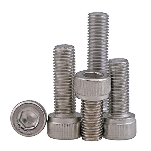 1 0pcs * m10 En acier inoxydable M10 * 1.25 * 20 / 25/30 / 35/040 / 50/00 / 70/08 Fine filetage hexagonale hexagonale hexagonale hexagonale tache de la tête tache de la tête 1.25mm ( Length : M10x35 )