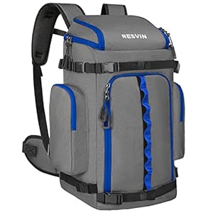 onozio Borsa per scarponi da sci, zaino da viaggio durevole 50L, borsa per scarponi da snowboard impermeabile in nylon 1680D, viaggio per sci e snowboard, Grigio