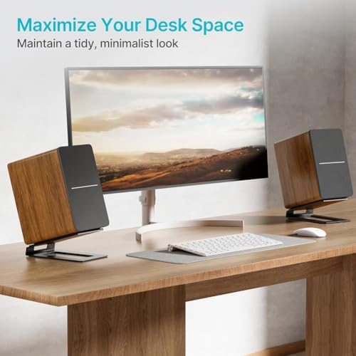 Support d'enceinte de bureau gain de place pour home studio