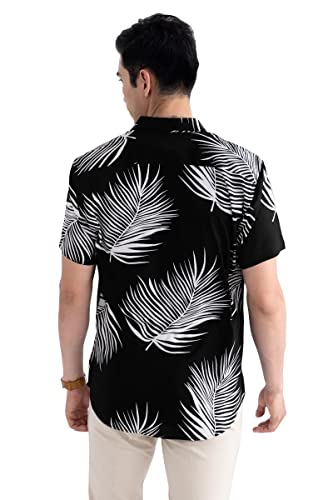 Image of Venisa Men's Cotton Blended Printed Casual Shirt