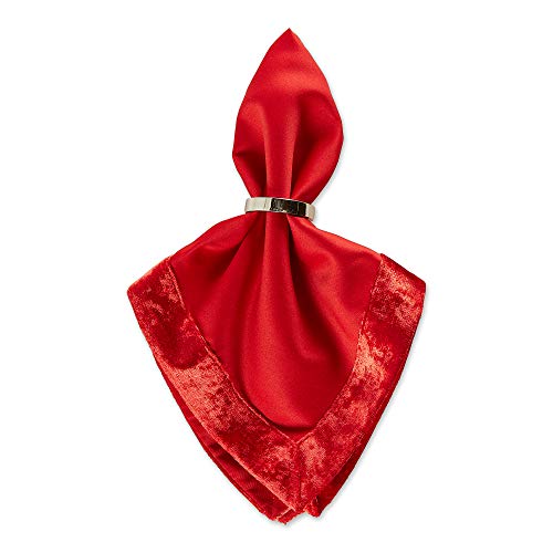 Servilletas de tela DII color rojo set 4 piezas miniatura 3