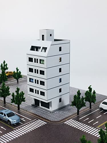 BENME SHF Scale Small high-Rise Color Apartment Building Model-1:300 (White)