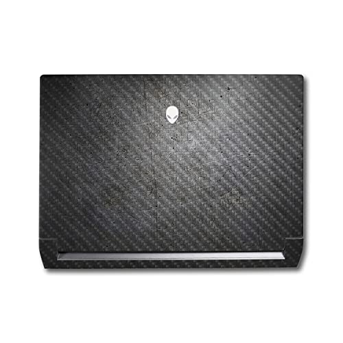Image of MightySkins Carbon Fiber Skin Compatible with Alienware M17 R5 (2022) Full Wrap Kit - Scratched Up | Protective, Durable Textured Carbon Fiber Finish | Easy to Apply & Change Styles | Made in The USA