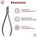 RDM Distal End Cutter Flush Cut Long Handle with Safety Hold German Tungsten Carbide (TC) Inserts Cutting Jaws Dental Orthodontic Instruments