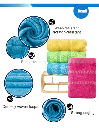 Memrui Multicolor Fingertip Towels For Bathroom - Kids Face Towels thumb #3
