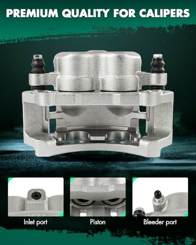 Image of SCITOO 18B4897 Rear Left Disc Brake Caliper w /Bracket Fit For Dodge For Ram 3500 2003-2008,For Dodge For Ram 4000 2005-2010,For Ram For 4000 2011, Double Pistons