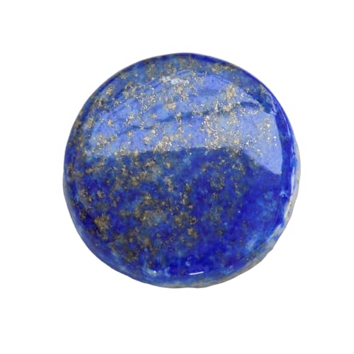 Lapis Gemstone 50CT round Shape 28 * 28 * 6mm, Semiprecious Gemstone For jwellary Making B-2894