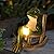 Tirifer Solar Frog Garden Statue, Outdoor Decor Figurine with Solar Light Fairy Garden Accessories Frog Decor for Patio, Balcony, Porch, Yard, Lawn Bedroom
