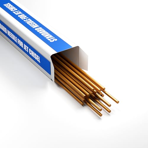 Image of SWANSOFT 19PCS Copper Needle Scalers, 7 inch Non-Sparking Descaling Needles | Non-Sparking Copper Needles, Compatible with Electric & Air Needle Scaler