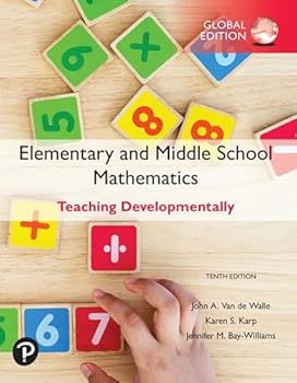 Paperback Elementary and Middle School Mathematics: Teaching Developme Book