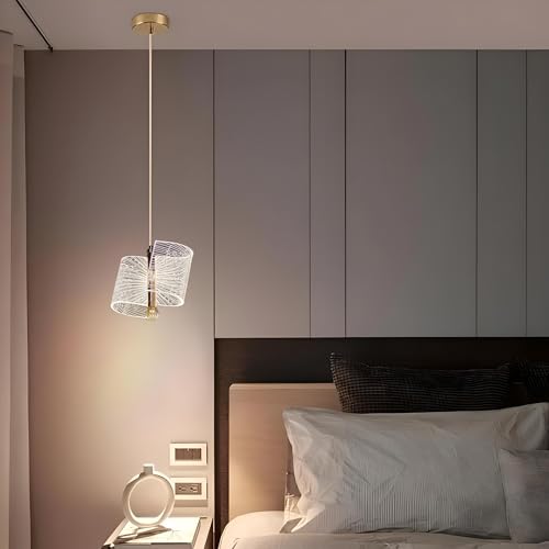 Image of FILLISKA 3 in1 Colour Changing LED Luxurious Hanging /Pendant Light (FrenchGold-PAY1587)