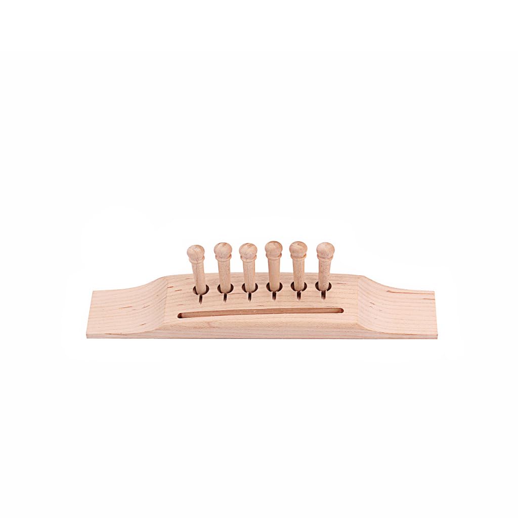 RuiJOTWAT Maplewood 6 string Acoustic guitar Bridge and pins new - Image 3