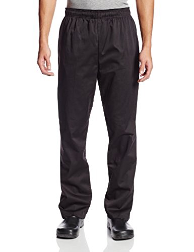 Dickies Men's The Traditional Baggy Chef Pant, Black, X-Small