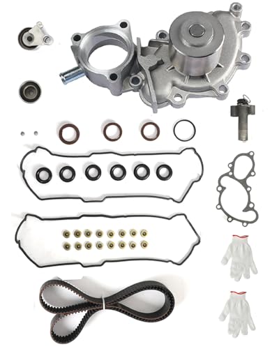 Image of TKT-025 Engine Timing Belt Kit with Water Pump & Valve Cover Gasket Set - Compatible with Select Toyota 4Runner, T100, Tacoma, Tundra
