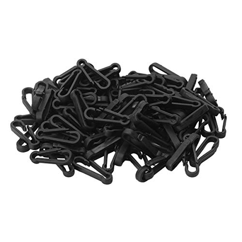 {Mosquetones Pequeños Plástico Mosqueton IEFIEL 50pcs Mini Mosquetón Hebillas de Plástico Anillo de Clip Llavero Gancho Rápido a Presión Gancho Ligero Lock para...