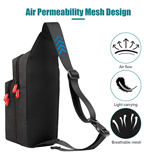 Backpack Carrying Travel Bag for Nintendo Switch/2/Lite/OLED/Console/Dock/Joy-Cons&Accessories Storage, Portable Nylon Waterproof Crossbody Shoulder Chest Sling Side Gaming Bag for Men, Camouflage4