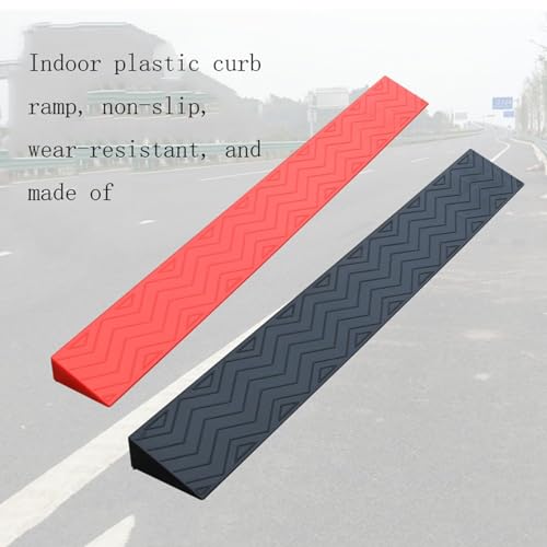 Rampa de umbral interior ancha antideslizante en forma de flecha, con tapete de transición escalonado de plástico, adecuada para carritos de mano. miniatura 5