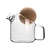 DOITOOL Trasparente Caraffa di Vetro con Tappo In Sughero Tappo di Vetro Brocca di Acqua per Bevande di Tè di Ghiaccio 500Ml