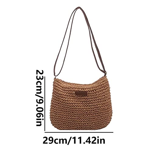 Sac à main en paille tressé avec finitions soignées et fermeture solide - 4