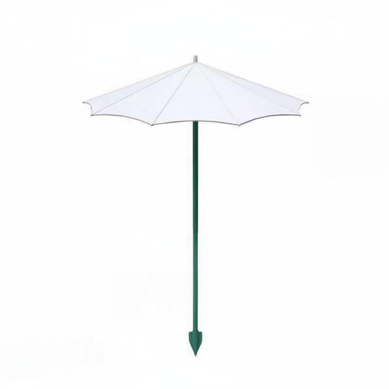 Umbrella Fiberglass Pole Plant Shade Umbrella Ground Stake Flower Pot Rain Cover for Gardeners, Balcony, Patio White 44CM-picture-27